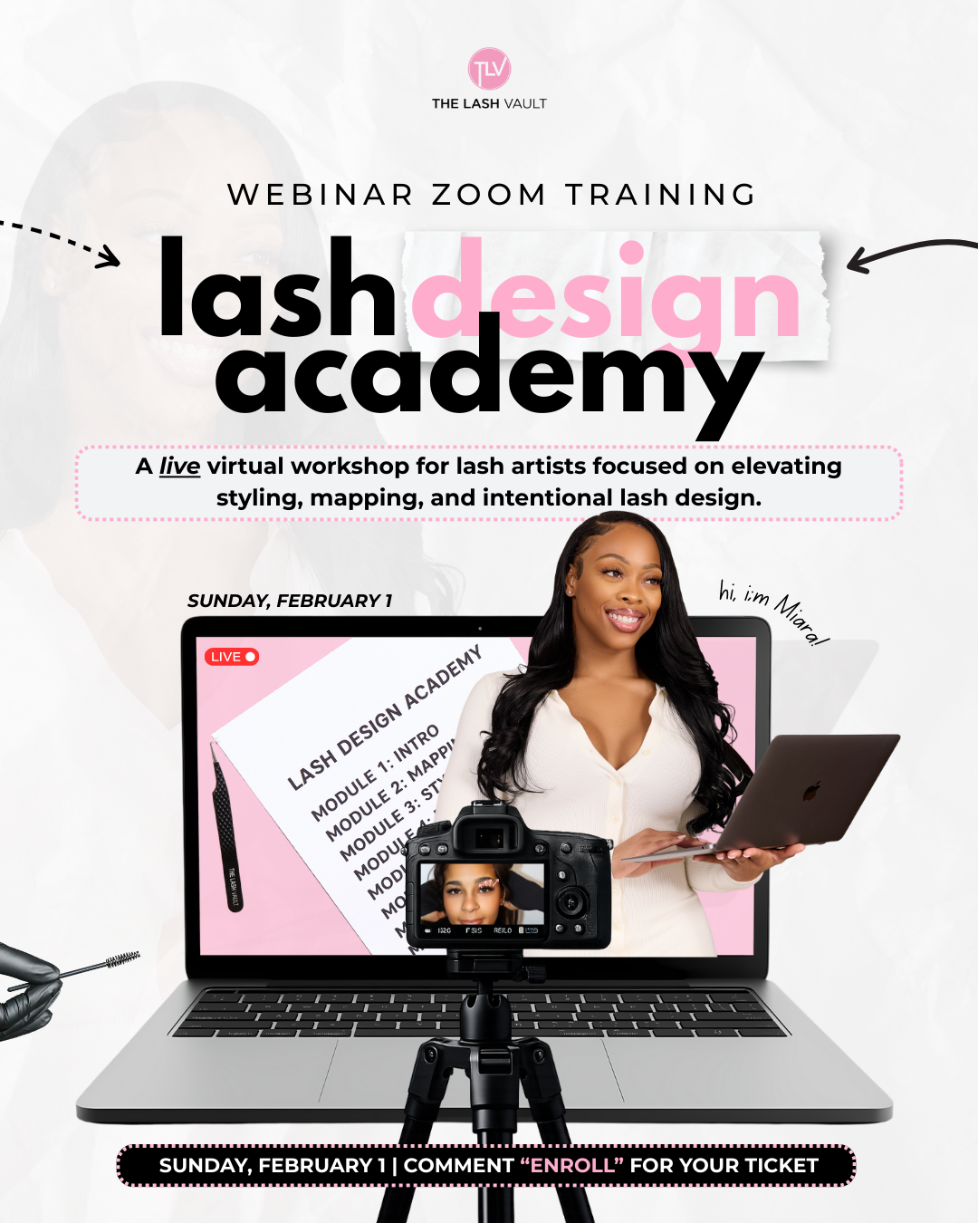 Lash Design Academy: Mapping and Styling Live Webinar (REPLAY ACCESS)